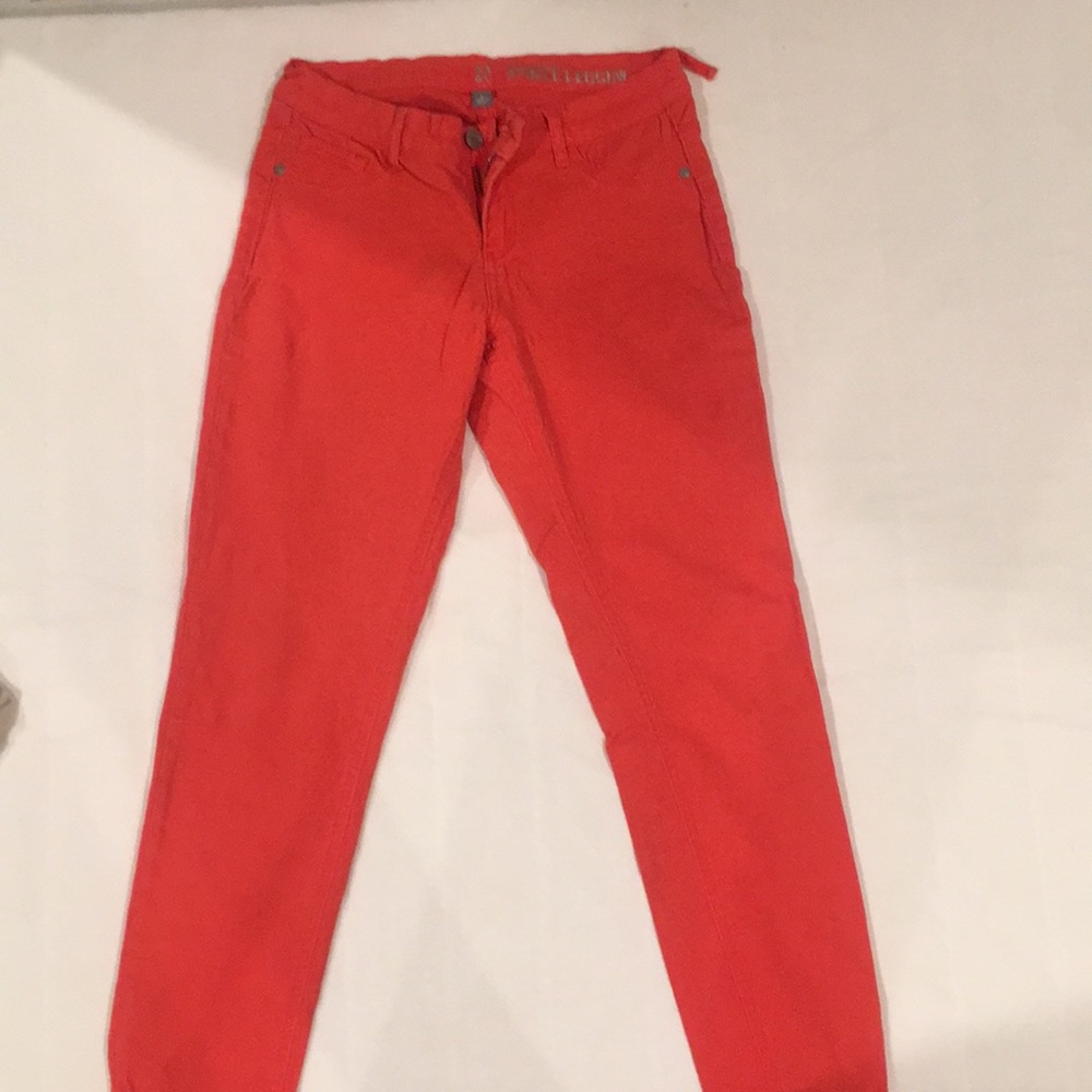 orange ankle leggings